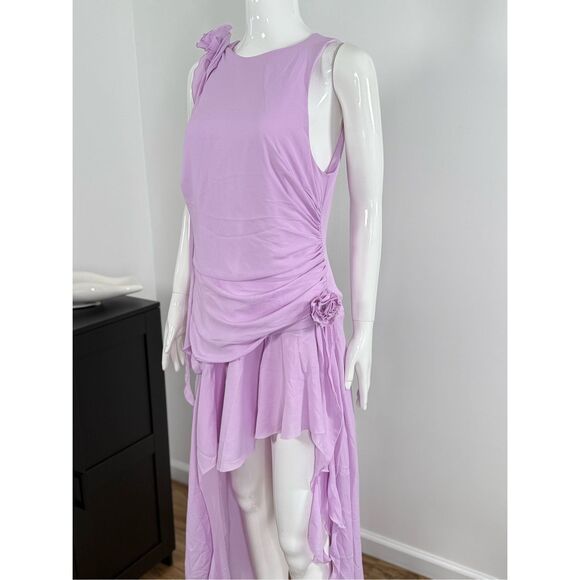 Bardot Lilac Mini Dress - Picture 9 of 13